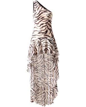 Alia Studio Sirène Maxi Mesh Dress - Metallic