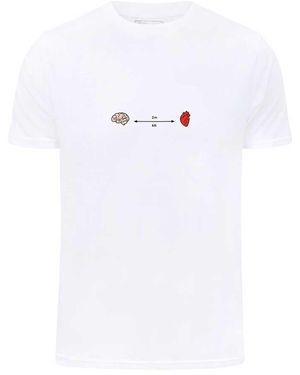 blonde gone rogue Social Distance Graphic Print T-Shirt, Organic Cotton - White
