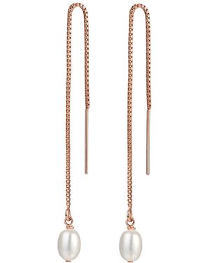 Katy Faye Rose Rosa Rose Threader Earrings - Metallic