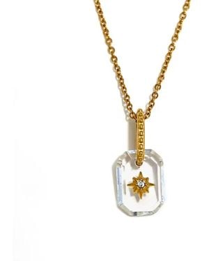 Olivia Le Lindy Star Pendant Necklace - Metallic