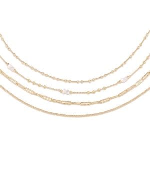 Retro Chic Aeolian Echo Necklace Set - White