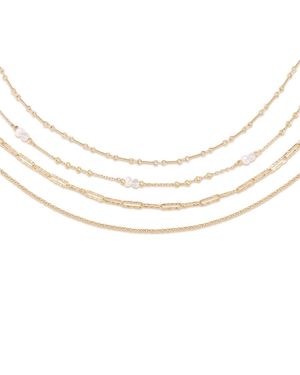 Retro Chic Aeolian Echo Necklace Set - White