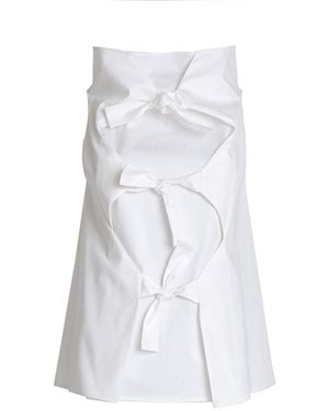 Bianca Popp Many Ribbons Sleeveless Blouse - White