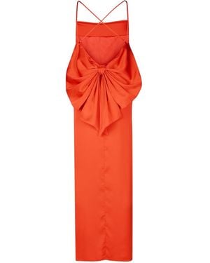 The Gt Atelier Backless Bow Party Dress - Red