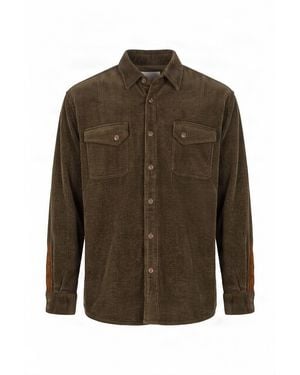 Komodo Karda Organic Cotton Corduroy Overshirt - Brown