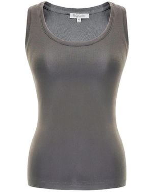 Solgo Atelier Solgo Fine Rib Tank Top - Gray