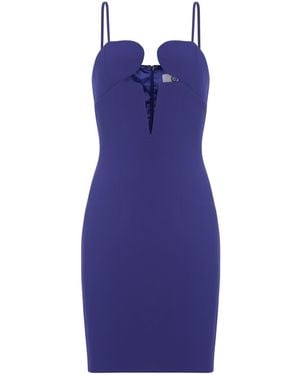 The Gt Atelier Evening Wear Sweetheart Neckline With Cutout Style - Blue