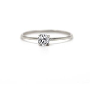 VicStoneNYC Fine Jewelry Genuine Diamond Solid Ring For Proposal - White