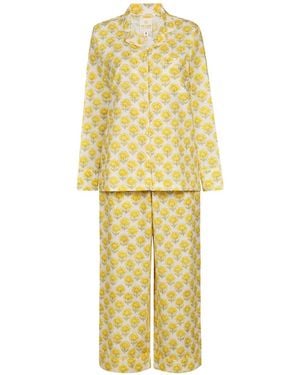 Mooch Cotswolds Cotton Pajamas - Yellow