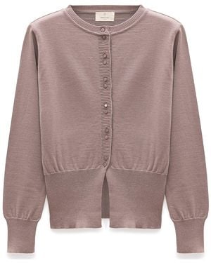 Peraluna Ripley Steel Knit Cardigan - Brown