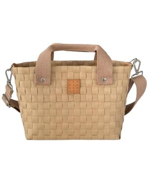 Yourhandbags Neutrals Latte Basket Bag - Natural