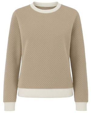 Conquista Neutrals Trim Detail Sweatshirt - Natural