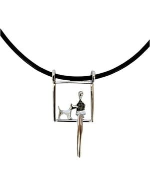 Yenny Cocq Llc With Dog Pendant - Black