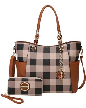 Mkf Collection - J'omor Bonita Tote Bag & Wallet Set - Brown