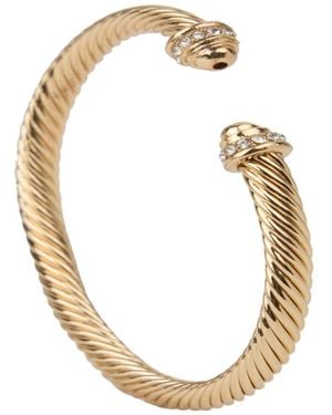 Saachi Iconic Cable Statement Cuff - Metallic