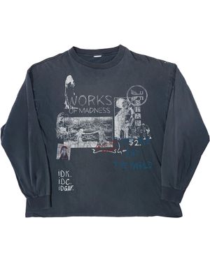 Works of Madness Saint & Sinners L/Tee - Blue