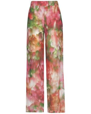 By Felizia Maeva Printed Wide-Leg Pants - Red