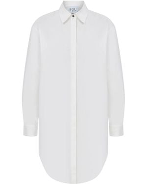FOB PARIS Emma Shirt Dress - White