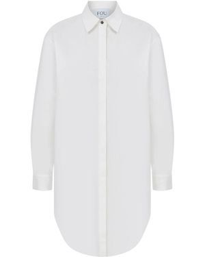 FOB PARIS Emma Shirt Dress - White