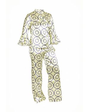 FORZA CAVALLO Neutrals Classic Horse Satin Pyjamas - Metallic