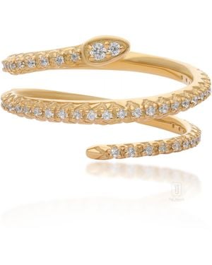 The Jewelz Serpent Muse Ring - White