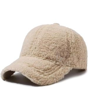 Chanel Joan Elkayam Neutrals Cream Boucle Textured C J E Cap - Natural