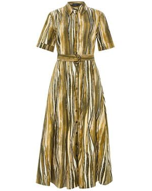 Exquise Regular Poplin Short Sleeve Shirt Anais Dress - Metallic
