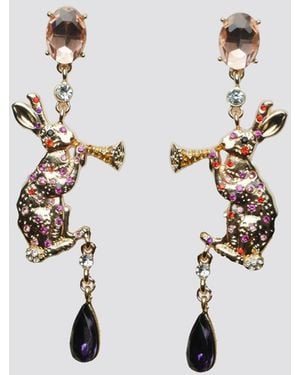 Natalia Petruch Mystic Rabbit Earrings - White