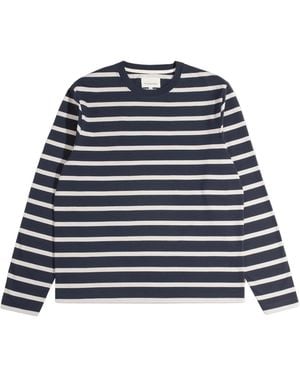 Far Afield Breton Stripe T-Shirt - Blue