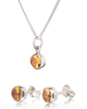 The Jewellery Store London November Birthstone Jewelry Set - White