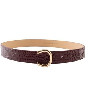 Colección Tansu Anthea Leather Belt Bordeaux - Brown