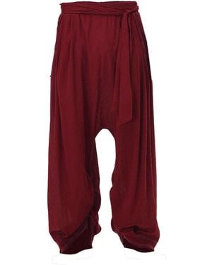 Zhenabia Loose Boho Harem Pants - Red