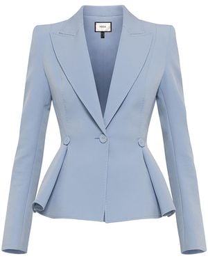Nissa Single-Breasted Blazer - Blue