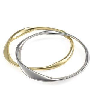 Hye Jane Jewelry Tomboy Metal Bangles - Metallic