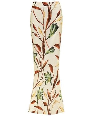 Montce Rooted Floral Natalia Skirt - Metallic