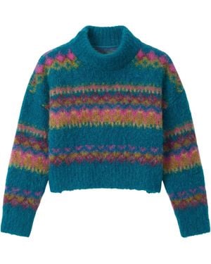 Krimson Klover Celine Mock Neck - Blue