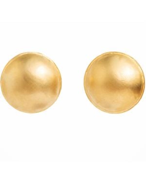 Meraki by Rashmi Bajaj Golden Globe Plated Stud Earrings - Metallic