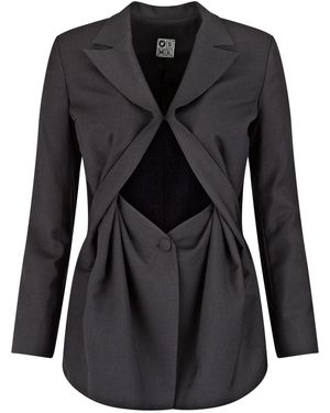 Boutique Kaotique Cutout Blazer - Black