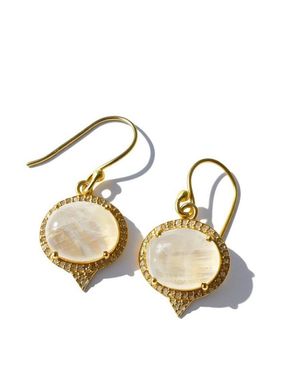 Figaru Fine Jewelry Stone Drop Earrings - Metallic