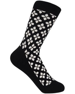 Peper Harow - Made in England Clover Socks – - Black