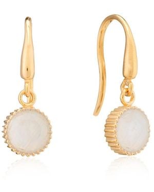 Auree Barcelona June Birthstone Hook Earrings Moonstone - Multicolour