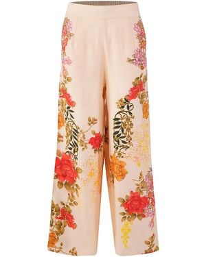 Raishma Neutrals Nancy Cream Pants - Orange
