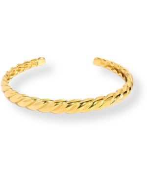 Divine Aria Twisted Indian Bangle Tarnish Free - Metallic