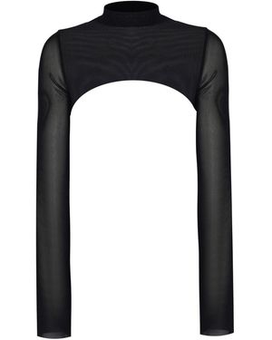 No'design Sheer Bolero - Black