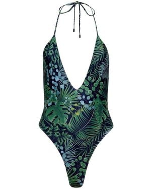 Playaluxe Los Cabos Deep V One Piece Palm - Green