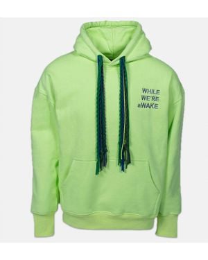 While We're Awake Multi String Neon Hoodie - Green