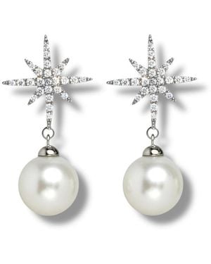 Ninemoo Celestial North Star Pearl Earrings - Metallic