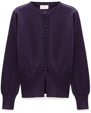 Peraluna Ripley Steel Knit Cardigan - Blue
