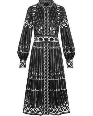 Marianna Déri Art Deco Shirt Dress And - Black