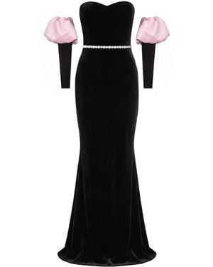 Nur Karaata Royal Allure Dress - Black